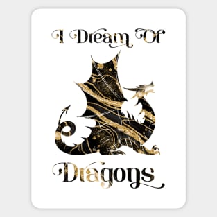 I Dream Of Dragons, Gold Lava Sticker